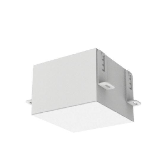 Светодиодный светильник VARTON DL-Grill для потолка Грильято 150х150 мм с шириной ламели 10 мм встраиваемый 15 Вт 3000 К 140х140х100 мм RAL9003 белый муар